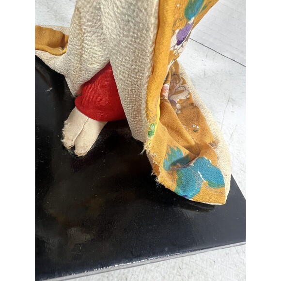 Vintage Japanese Doll Kimono Geisha Maiko Traditional Folk Craft Japan 15 “ Tall - Picture 14 of 16